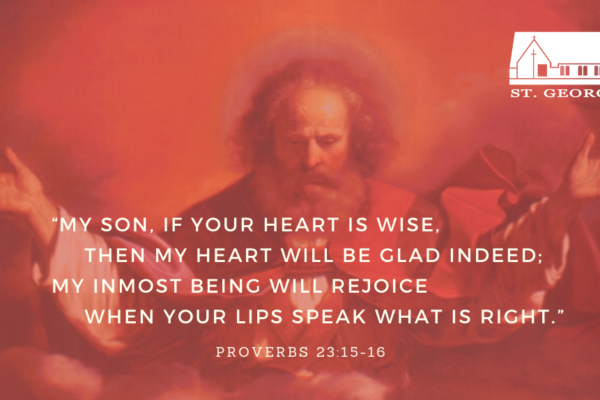 Reflection Proverbs 23:15-16