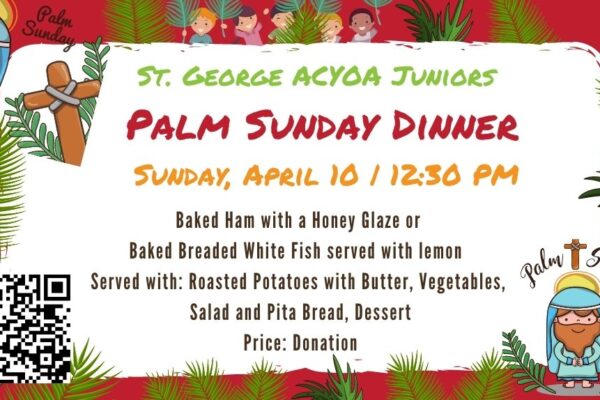 ACYOA Juniors Palm Sunday Dinner