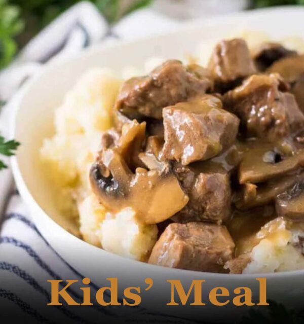 beef tips kids meal