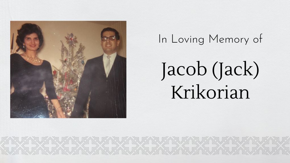 Obituary Jacob (Jack) Krikorian