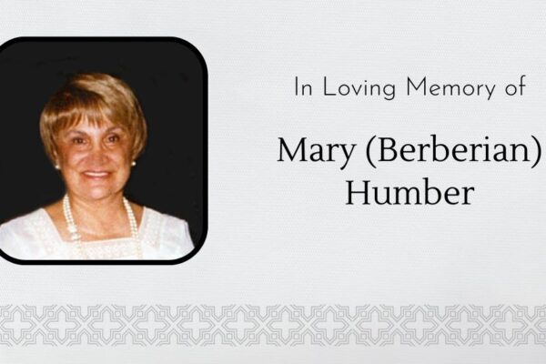 Obituary Mary (Berberian) Humber